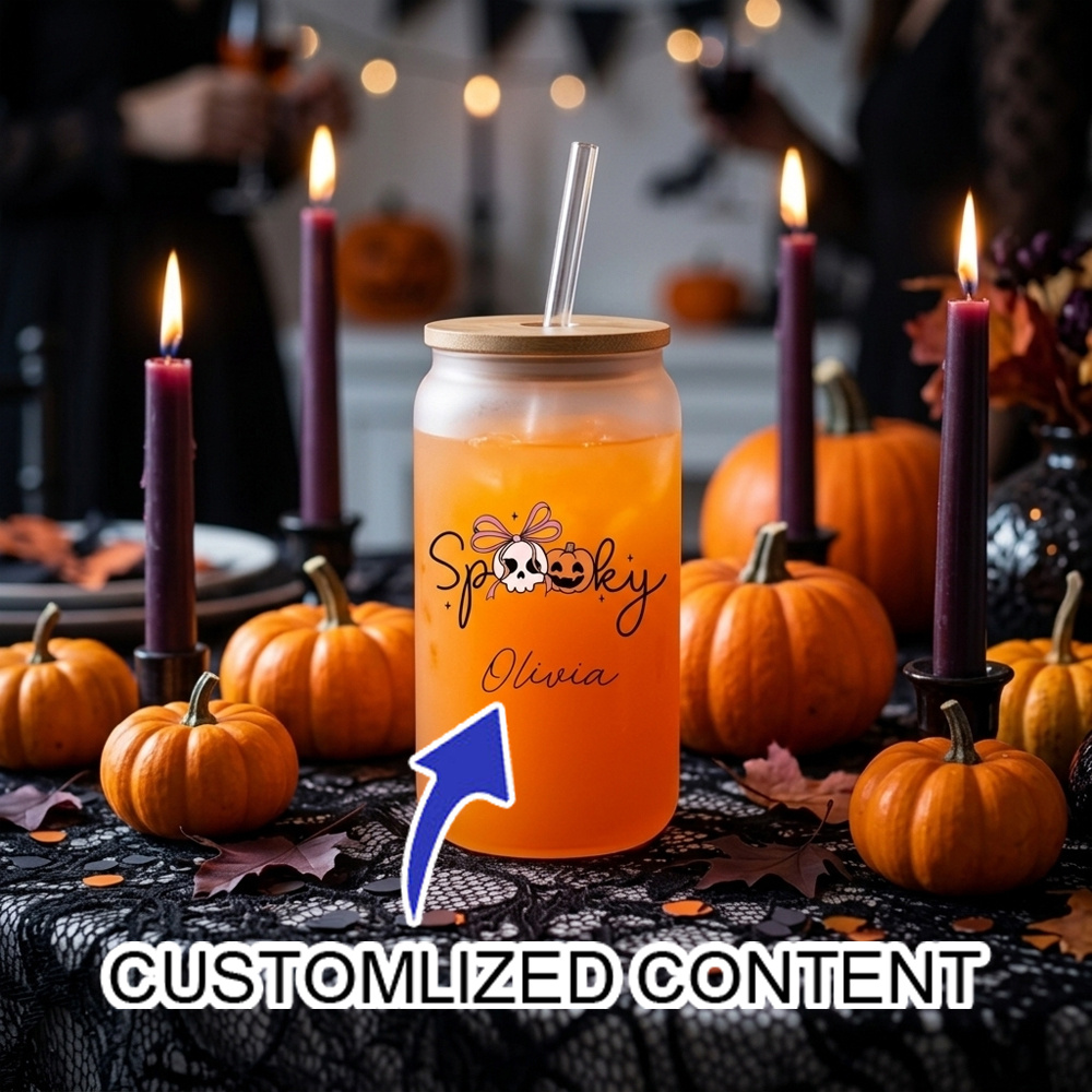 Coffee Equipment For Camping - Vaso de Vidrio Personalizado con Nombre