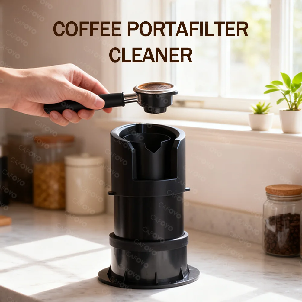 Coffee Equipment Cleaner - CAFOVO ECC20 Máquina Limpiadora de Portafiltros
