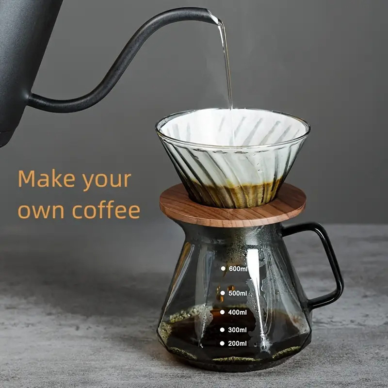 Coffee Equipment Rack - Soporte de madera duradero para filtro