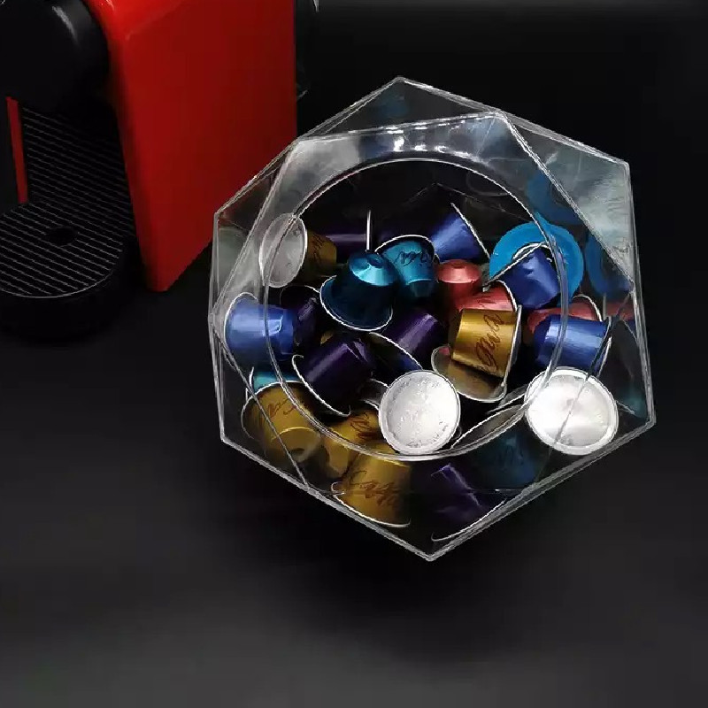 Coffee Equipment Rack - Soporte transparente para cápsulas de café