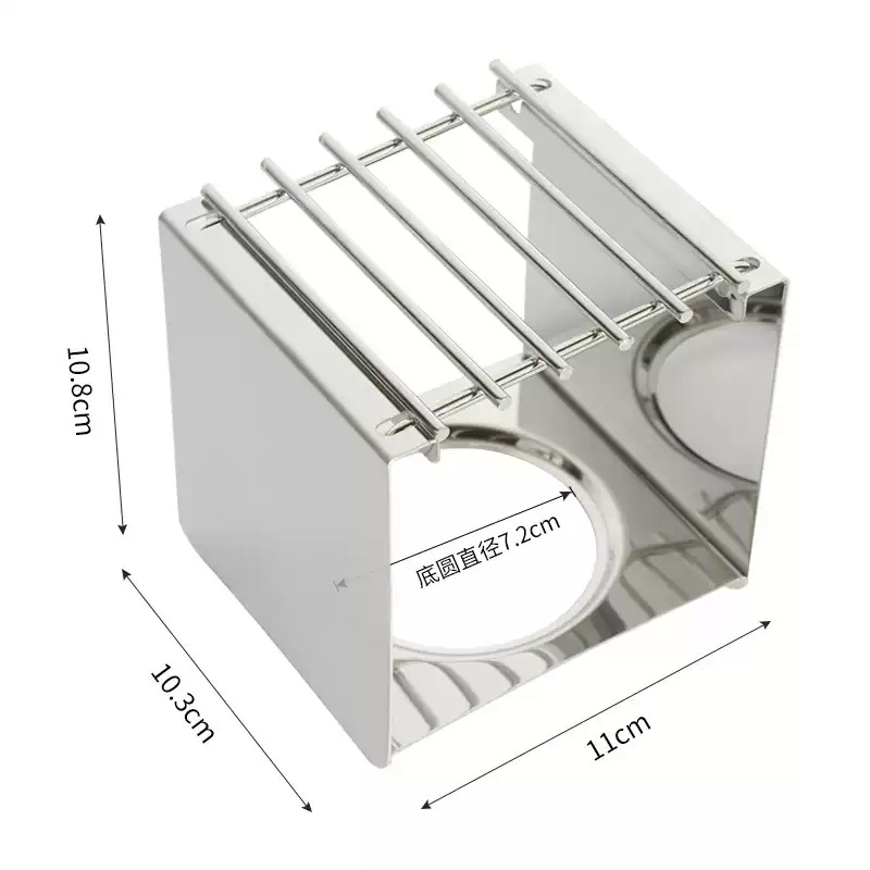 Coffee Equipment For Camping - Soporte Cuadrado de Acero Inoxidable para