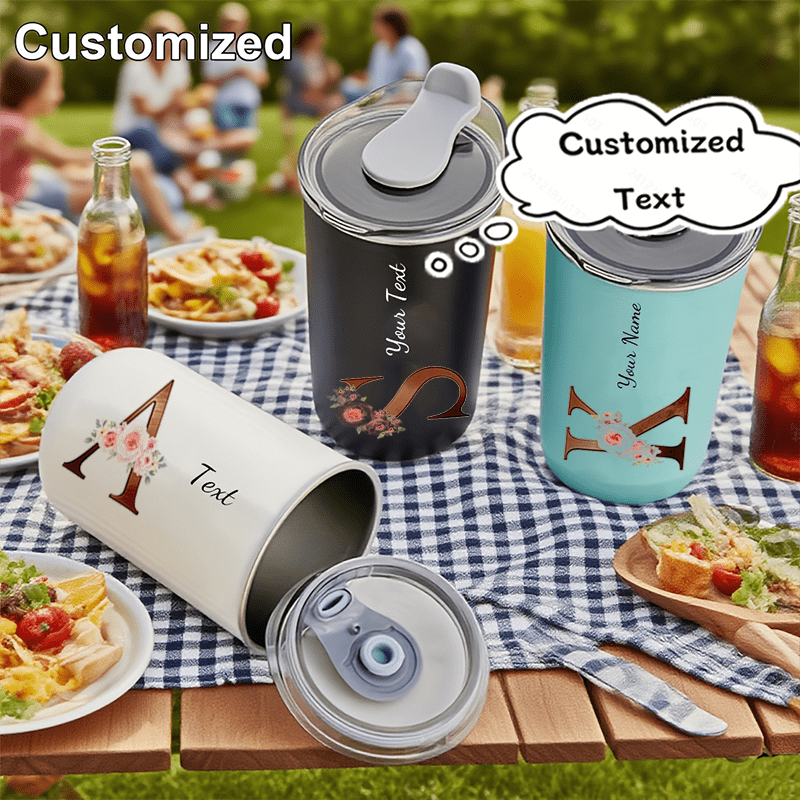 Coffee Equipment For Camping - Vaso Personalizado con Inicial Floral, Taza