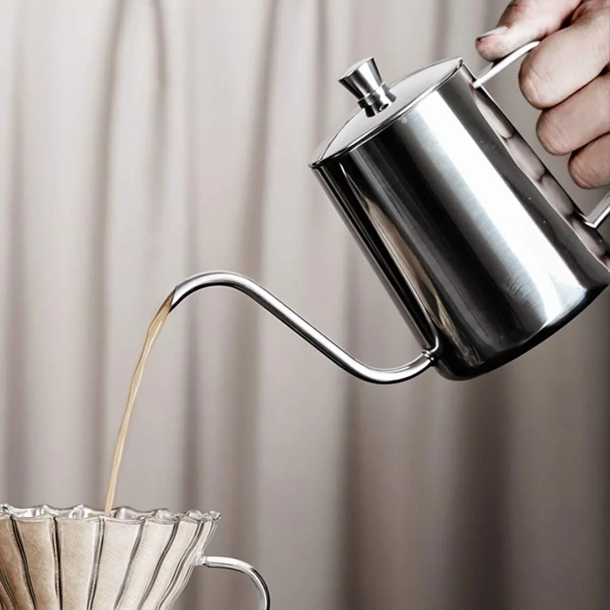 Cafetera de acero inoxidable p - Coffee Equipment Pour Over reseña y precio