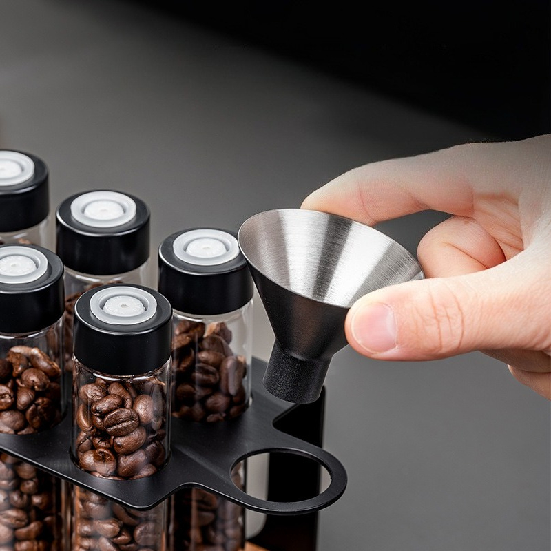 JUSTINLAU Frascos de Vidrio pa - Coffee Equipment Rack reseña y precio