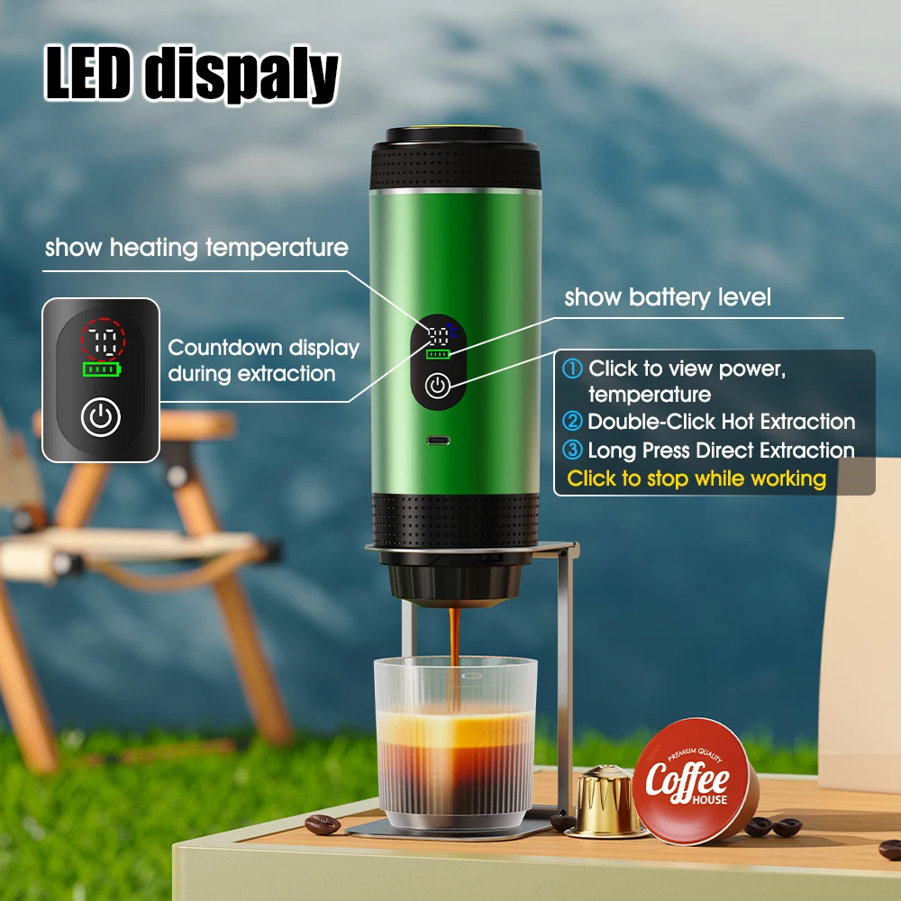 Cafetera expreso portátil eléc - Coffee Equipment For Camping reseña y precio