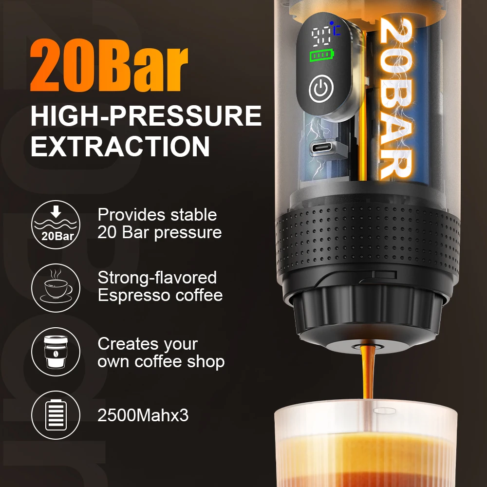 Cafetera expreso portátil eléc - Coffee Equipment For Camping reseña y precio