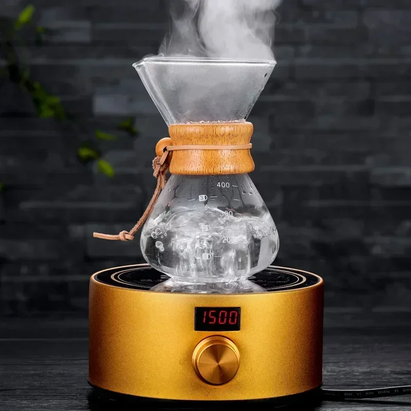 Tetera de café de vidrio manua - Coffee Equipment Pour Over reseña y precio