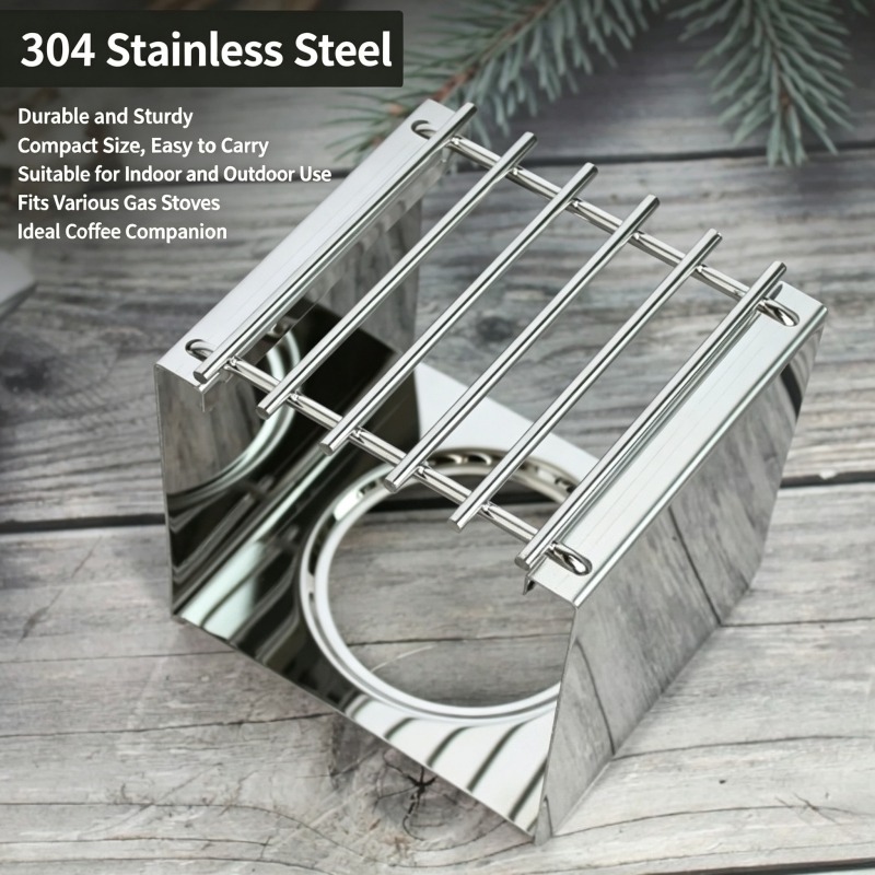 Soporte Cuadrado de Acero Inox - Coffee Equipment For Camping reseña y precio